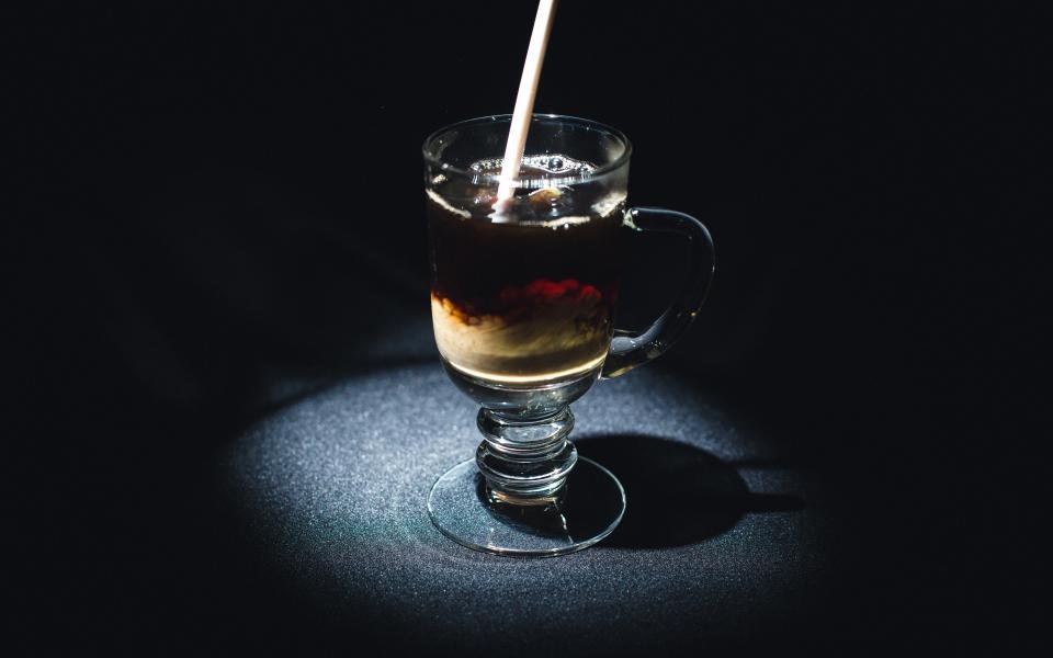Cold drink with ice